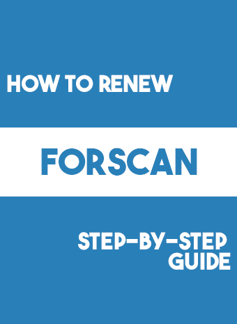 How to renew Forscan license