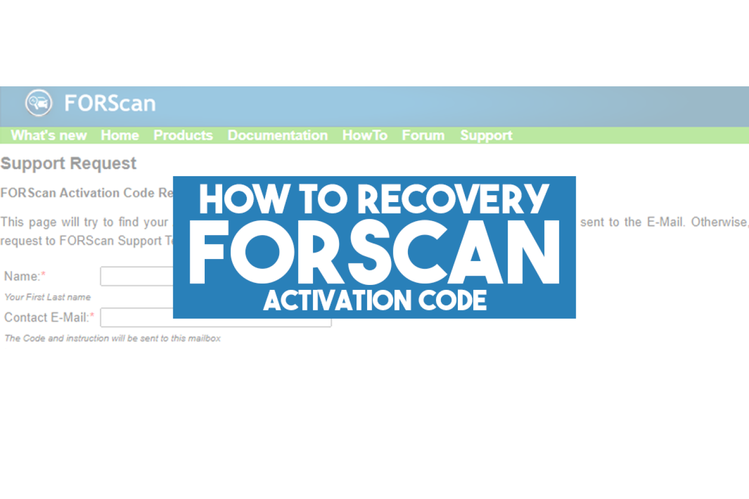 FORScan Activation Code Recovery Guide