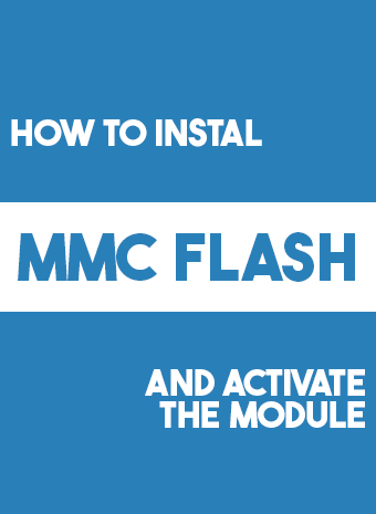 Installation and activation MMC flash