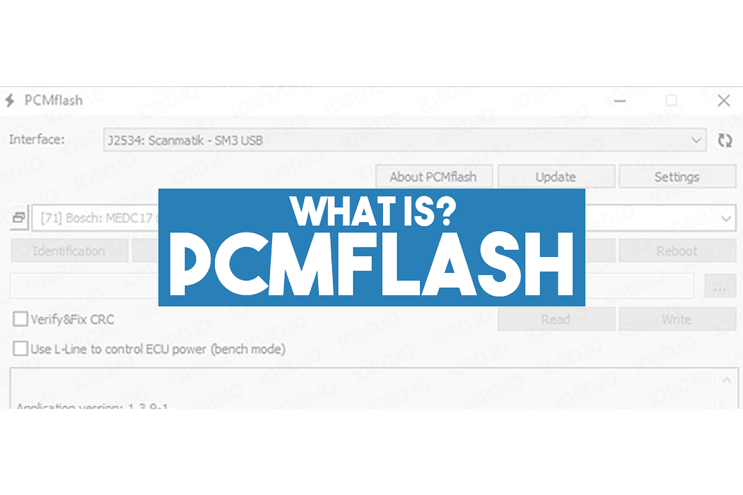 PCMflash Software for ECU Firmware Reading, Writing, and Tuning