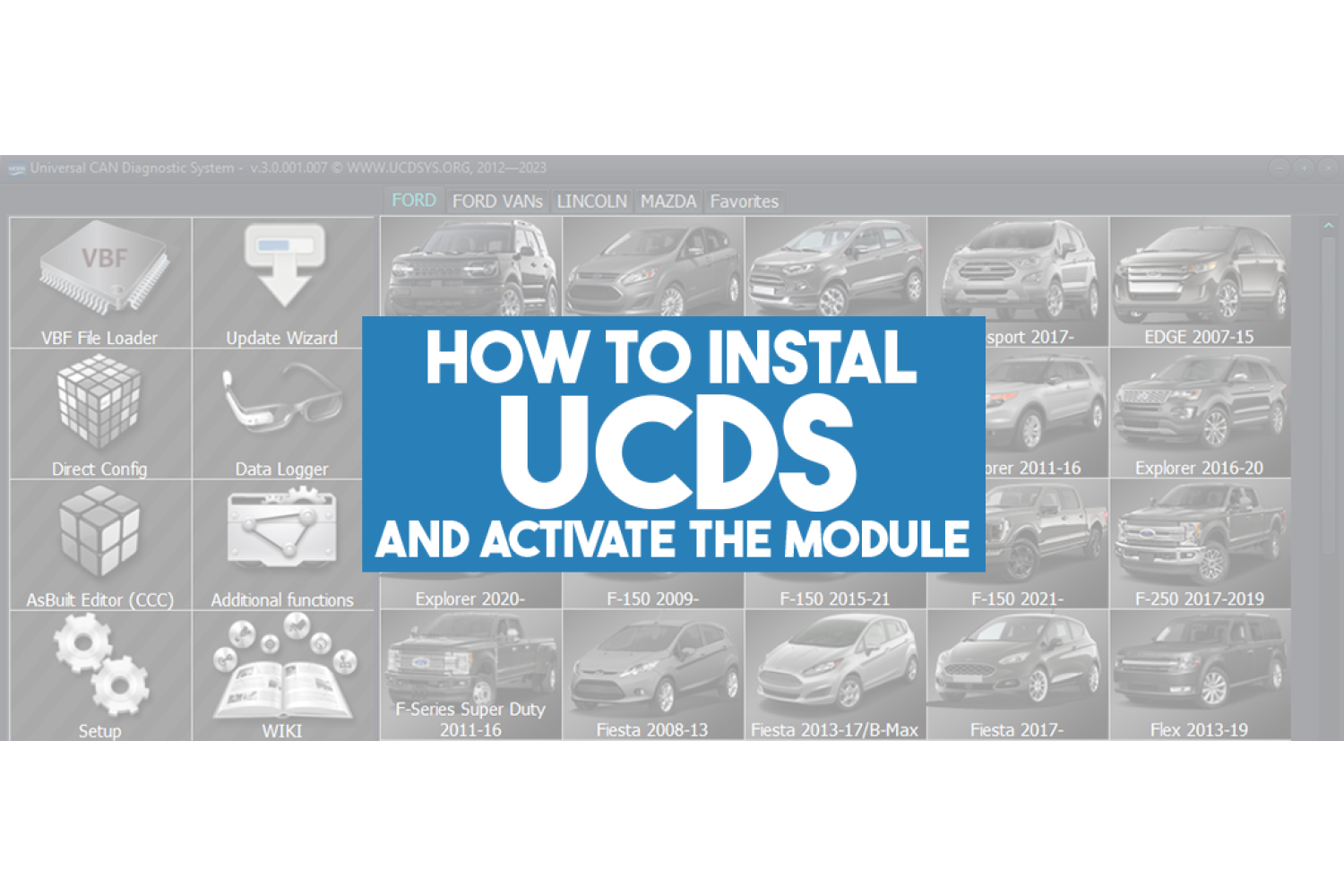 How to install UCDS and activate module