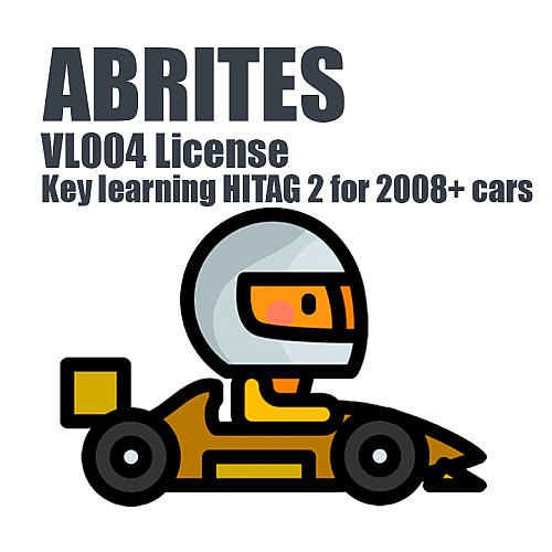 VL004 License - Key learning for HITAG 2 PCF7945/7953 type of keys for 2008+ cars