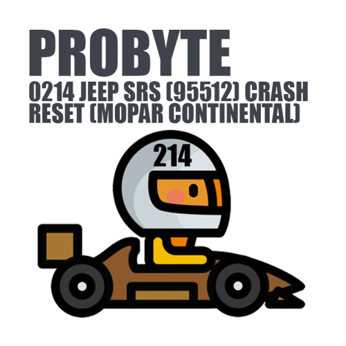 Module 0214. JEEP SRS (95512) CRASH RESET (MOPAR CONTINENTAL) (ProByte)