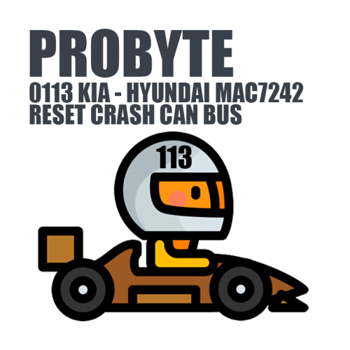 Module 0113. KIA - HYUNDAI MAC7242 RESET CRASH CAN BUS (ProByte)