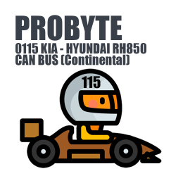 Module 0115. KIA - HYUNDAI RH850 CAN BUS (Continental) (ProByte)