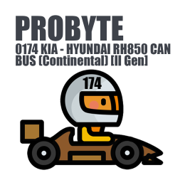 Module 0174. KIA - HYUNDAI RH850 CAN BUS (Continental) [II Gen] (ProByte)