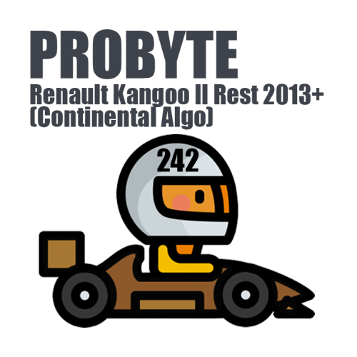 Module 0242. Renault Kangoo II Rest 2013+ (Continental Algo) (ProByte)