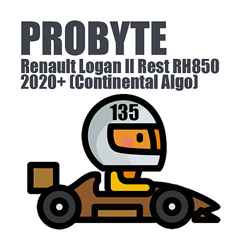 Module 0135. Renault Logan II Rest RH850 Crash Reset 2020+ (Continental Algo) (ProByte)