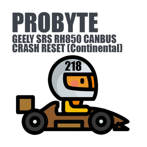 Module 0218. GEELY SRS RH850 CANBUS CRASH RESET (Continental) (ProByte)