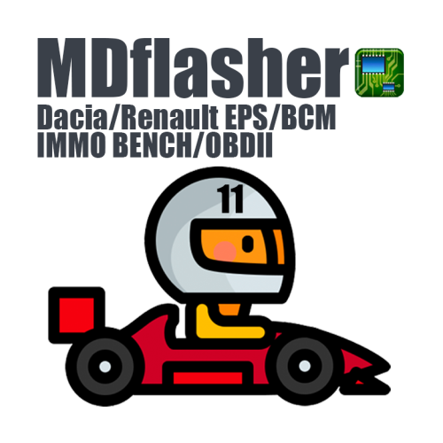 License 11. Dacia/Renault EPS/BCM IMMO BENCH/OBDII (MDflasher)