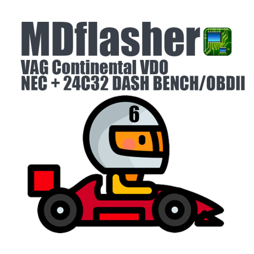 License 6. VAG Continental VDO NEC + 24C32 DASH BENCH/OBDII (MDflasher)