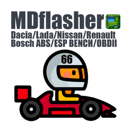 License 66. Dacia/Lada/Nissan/Renault Bosch ABS/ESP BENCH/OBDII (MDflasher)