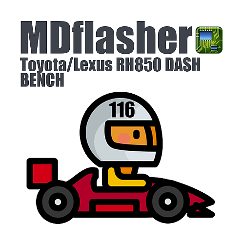 License 116. Toyota/Lexus RH850 DASH BENCH (MDflasher)