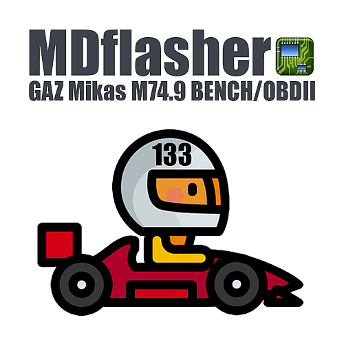 License 133. GAZ Mikas M74.9 BENCH/OBDII (MDflasher)