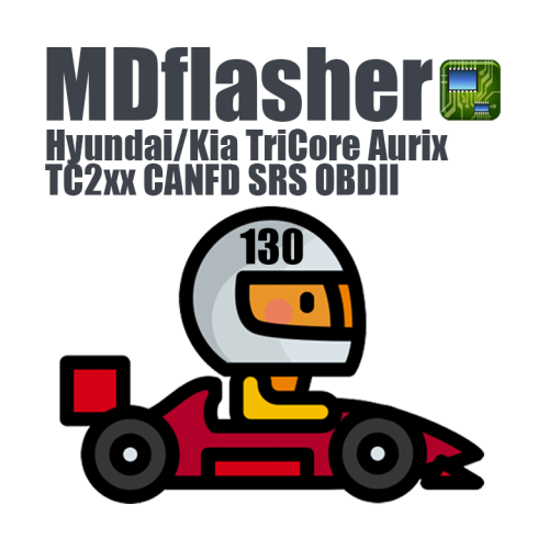 License 130. Hyundai/Kia TriCore Aurix TC2xx SRS CANFD OBDII (MDflasher)