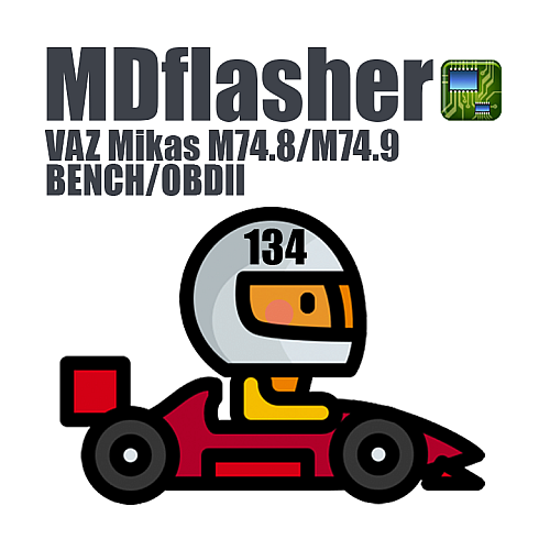 License 134. VAZ Mikas M74.8/M74.9 BENCH/OBDII (MDflasher)
