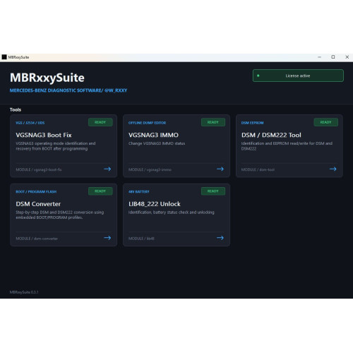 MBRxxySuite Diagnostic Software for Mercedes-Benz