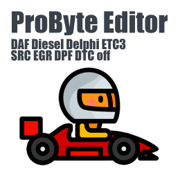 DAF Diesel Delphi ETC3 SRC EGR DPF DTC off ProByte Editor module