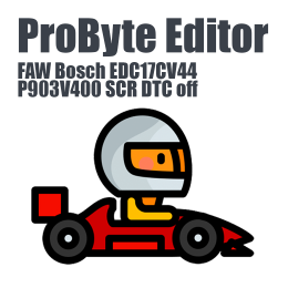 FAW Bosch EDC17CV44 P903V400 SCR DTC off ProByte Editor module