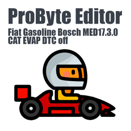 Fiat Gasoline Bosch MED17.3.0 CAT EVAP DTC off ProByte Editor module