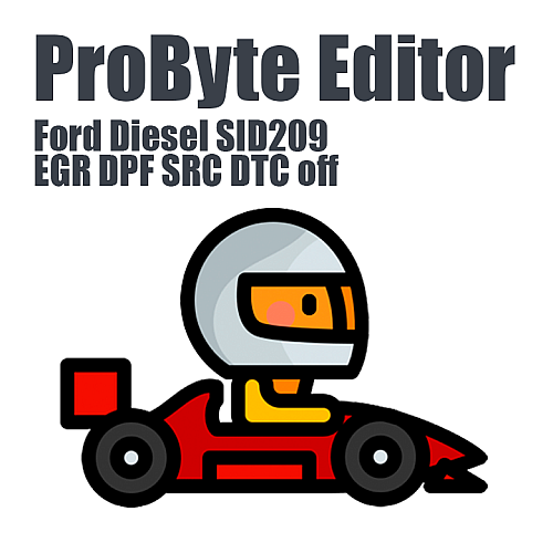 Ford Diesel SID209 EGR DPF SRC DTC ProByte Editor module
