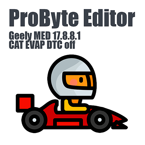 Geely MED 17.8.8.1 CAT EVAP DTC ProByte Editor module