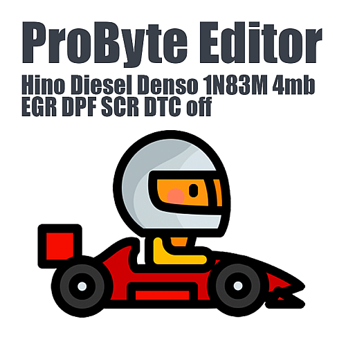 Hino Diesel Denso 1N83M 4mb EGR DPF SCR DTC ProByte Editor module