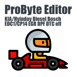 KIA/Hyinday Diesel Bosch EDC17CP14 EGR DPF DTC off ProByte Editor module