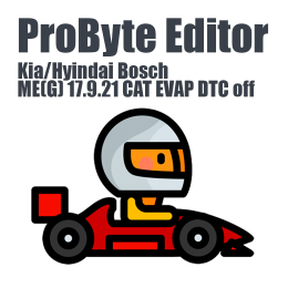 Kia/Hyindai Bosch ME(G) 17.9.21 CAT EVAP DTC off ProByte Editor module