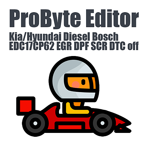 Kia/Hyundai Diesel Bosch EDC17CP62 EGR DPF SCR DTC ProByte Editor module