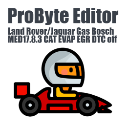 Land Rover/Jaguar Gasoline Bosch MED17.8.3 CAT EVAP EGR DTC off ProByte Editor module