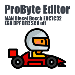 MAN Diesel Bosch EDC7C32 EGR DPF DTC SCR off ProByte Editor module