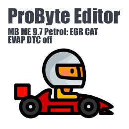 MB ME 9.7 Petrol: EGR CAT EVAP DTC off ProByte Editor module