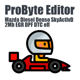 Mazda Diesel Denso SkyActivD 2Mb EGR DPF DTC off ProByte Editor module