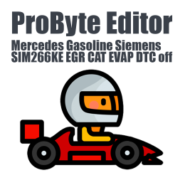 Mercedes Gasoline Siemens SIM266KE EGR CAT EVAP DTC off ProByte Editor module