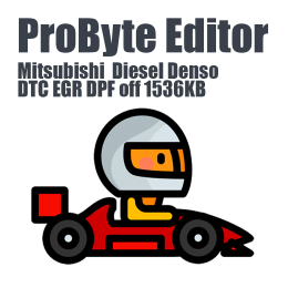 Mitsubishi  Diesel Denso DTC EGR DPF off 1536KB ProByte Editor module