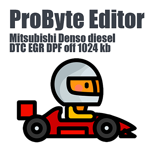 Mitsubishi Denso diesel DTC EGR DPF 1024 kb ProByte Editor module