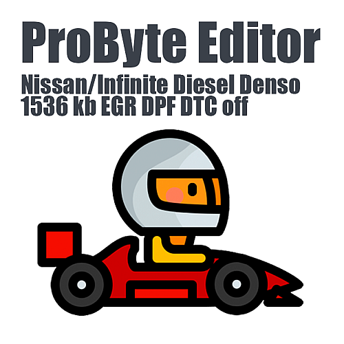 Nissan/Infinite Diesel Denso 1536 kb EGR DPF DTC ProByte Editor module