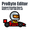 Peugeot Gasoline Bosch MED17.4.2 CAT EGR DTC off ProByte Editor module