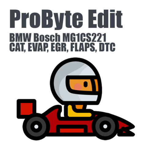 BMW Bosch MG1CS221 (CAT, EVAP, EGR, FLAPS, DTC) (ProByte Edit)