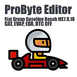 Fiat Group Gasoline Bosch ME7.9.10 (CAT, EVAP, EGR, DTC OFF) (ProByte Edit)