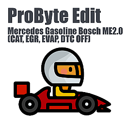 Mercedes Gasoline Bosch ME2.0 (CAT, EGR, EVAP, DTC) (ProByte Edit)