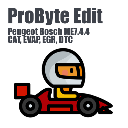 Peugeot Bosch ME7.4.4 (CAT, EVAP, EGR, DTC) (ProByte Edit)