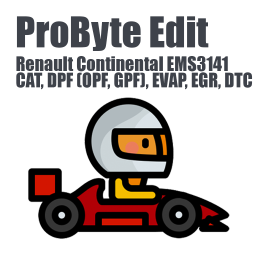 Renault Continental EMS3141 (CAT, DPF (OPF, GPF), EVAP, EGR, DTC) (ProByte Edit)