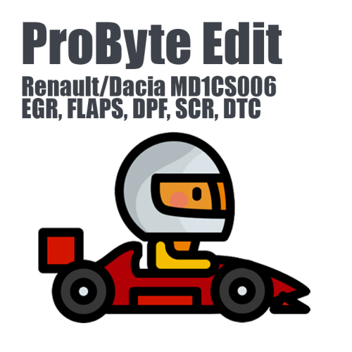 Renault/Dacia Bosch MD1CS006 (EGR, FLAPS, DPF, SCR, DTC) (ProByte Edit)
