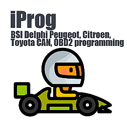 BSI Delphi Peugeot, Citroen, Toyota CAN, OBD2 programming