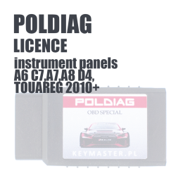 License instrument panels A6 C7, A7, A8 D4, Touareg 2010+ Poldiag