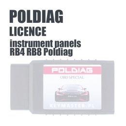 License instrument panels RB4 RB8 Poldiag