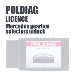 License Mercedes gearbox selectors unlock Poldiag