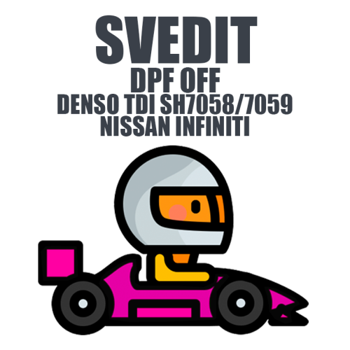 SVedit DPF OFF DENSO TDI SH7058/7059 NISSAN INFINITI module